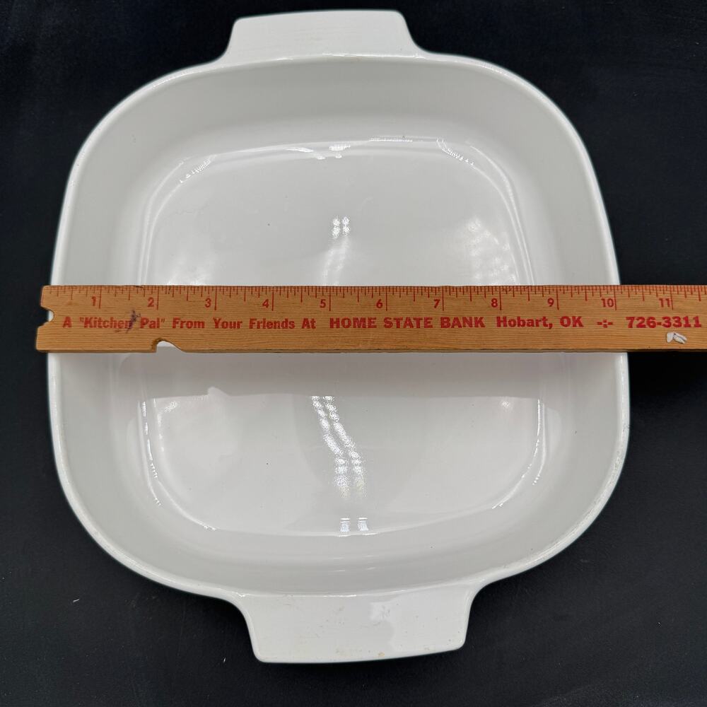 CorningWare Square Microwave Browning Grill White Coupe MW-A-10 - Picture 3 of 6